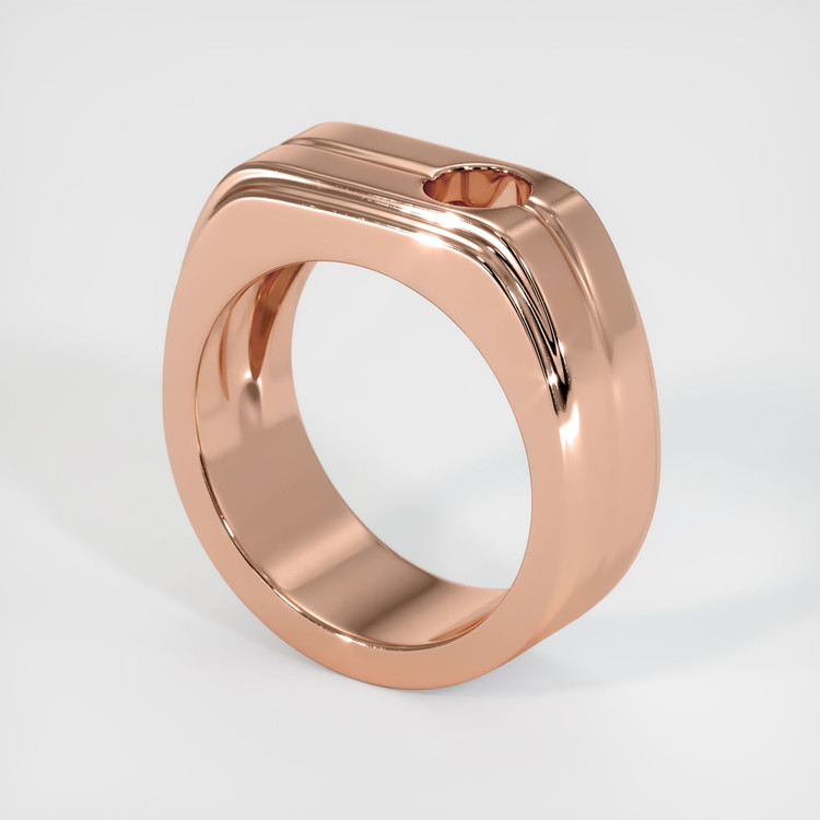 14K Rose Gold Men's Ring Setting