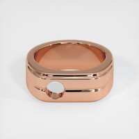 14K Rose Gold Men's Ring Setting Image