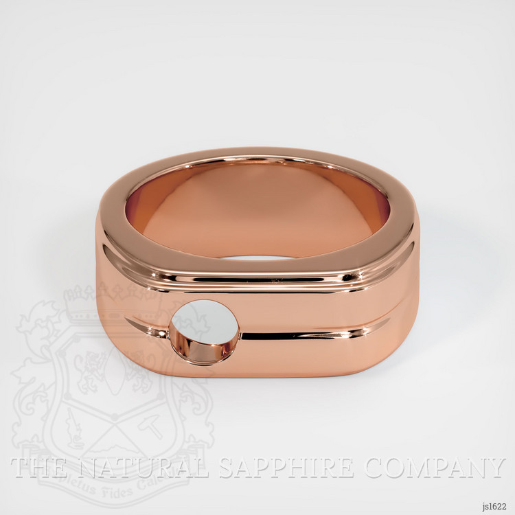 14K Rose Gold Men's Ring Setting
