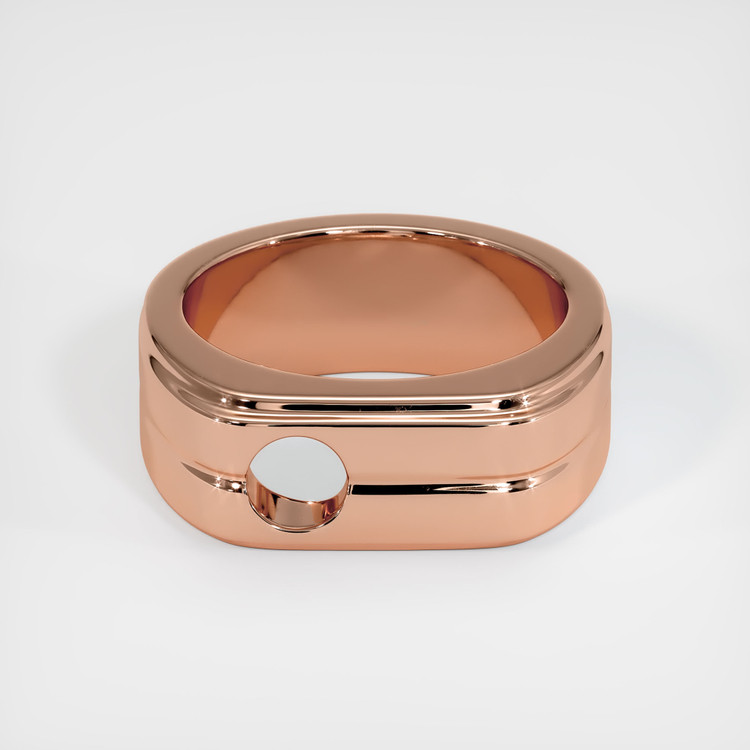 14K Rose Gold Men's Ring Setting