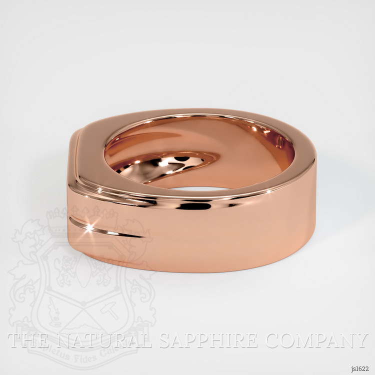 14K Rose Gold Men's Ring Setting
