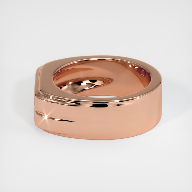 14K Rose Gold Men's Ring Setting