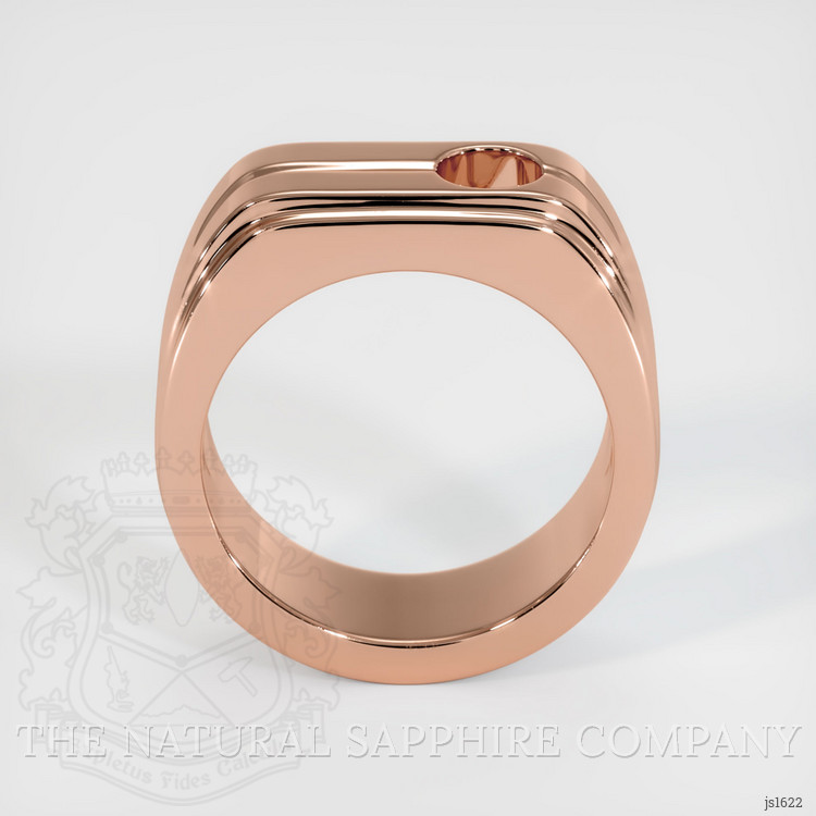 14K Rose Gold Men's Ring Setting