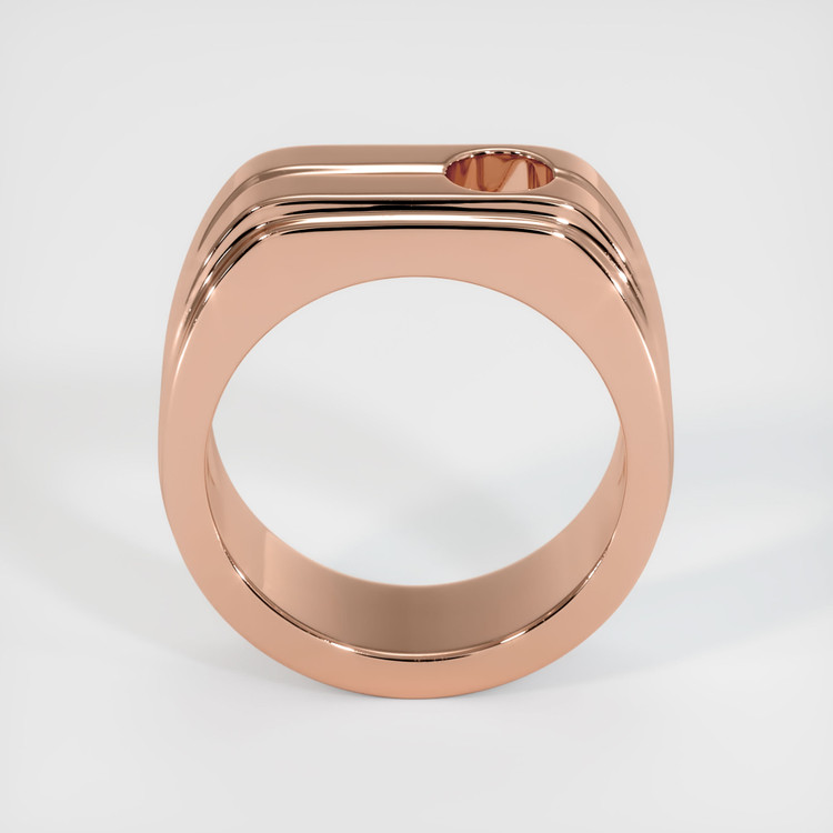 14K Rose Gold Men's Ring Setting
