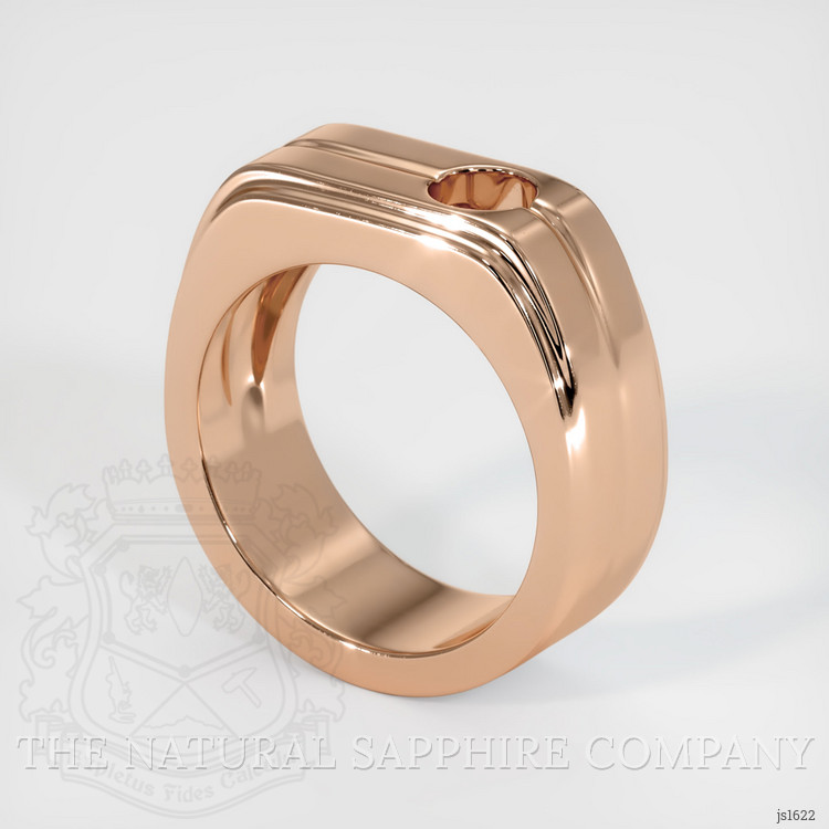 18K Rose Gold Men's Ring Setting