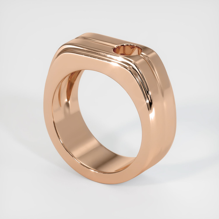 18K Rose Gold Men's Ring Setting