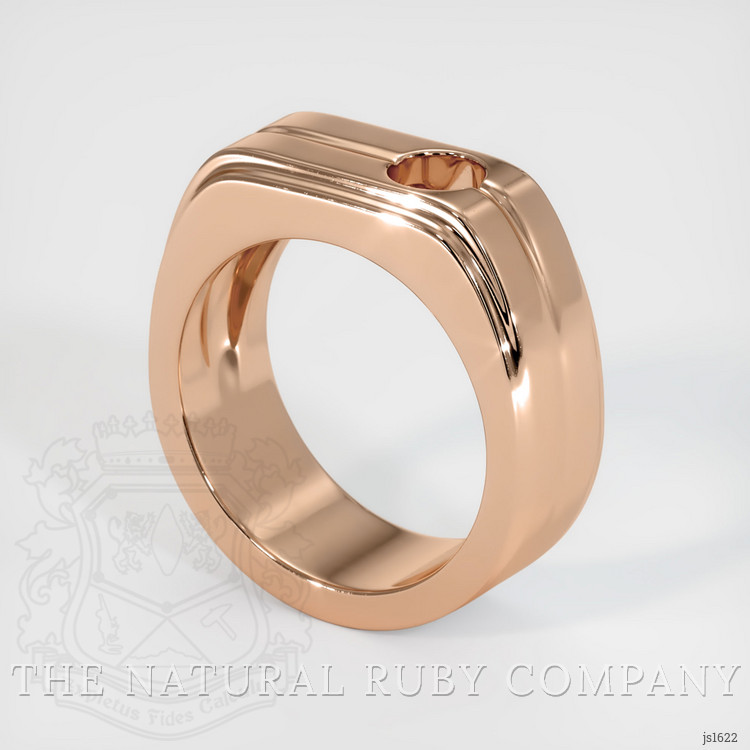 18K Rose Gold Men's Ring Setting
