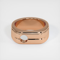 18K Rose Gold Men's Ring Setting Image