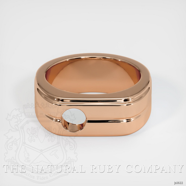 18K Rose Gold Men's Ring Setting