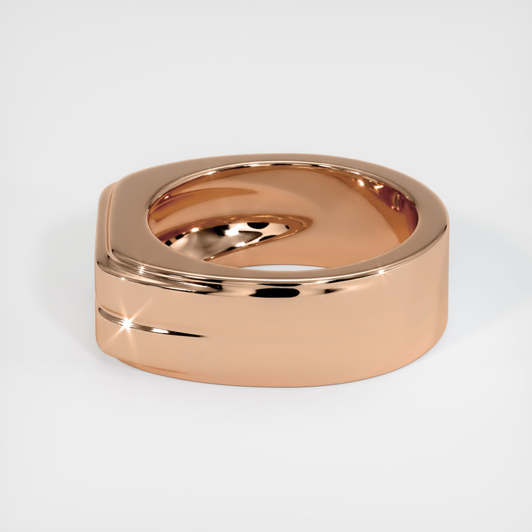 18K Rose Gold Men's Ring Setting