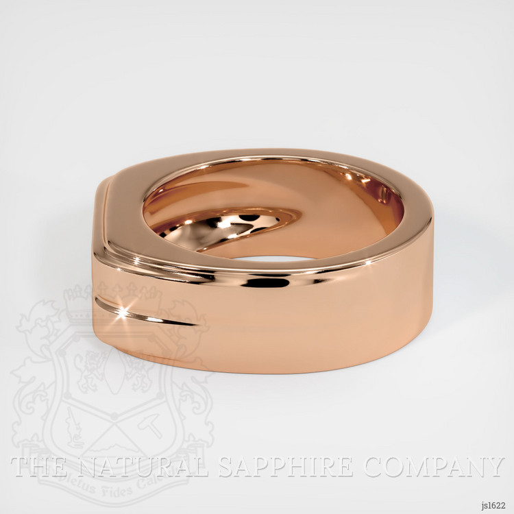 18K Rose Gold Men's Ring Setting