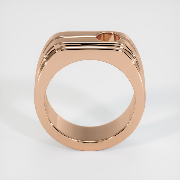18K Rose Gold Men's Ring Setting
