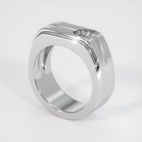 Men's Bi Color Sapphire Ring 0.54 Ct., 14K White Gold Combination Setting
