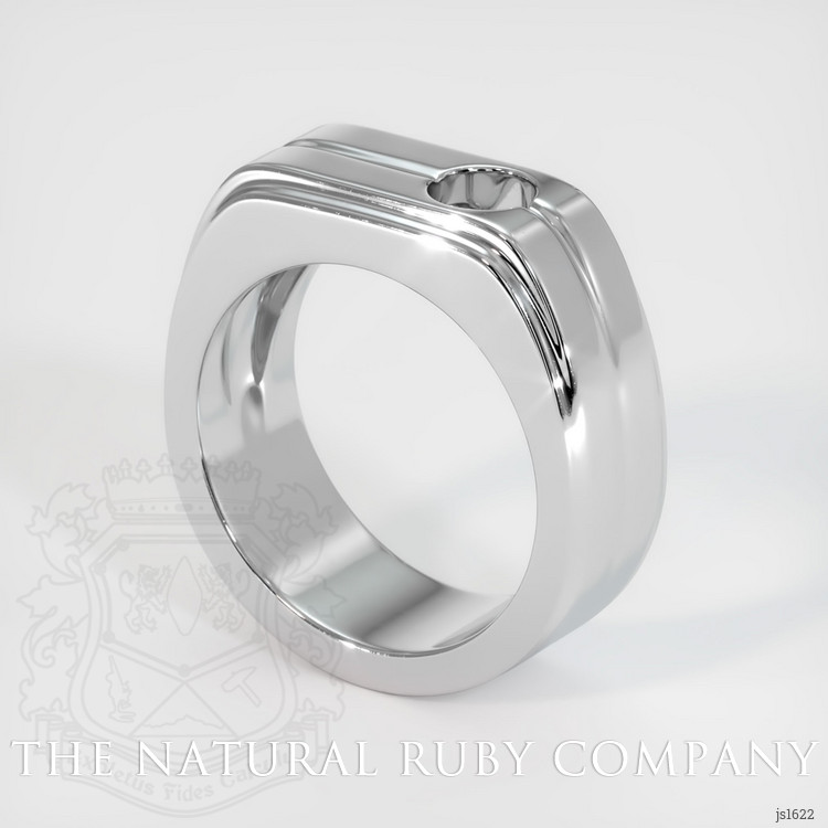 14K White Gold Men's Ring Setting
