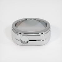 14K White Gold Men's Ring Setting Image