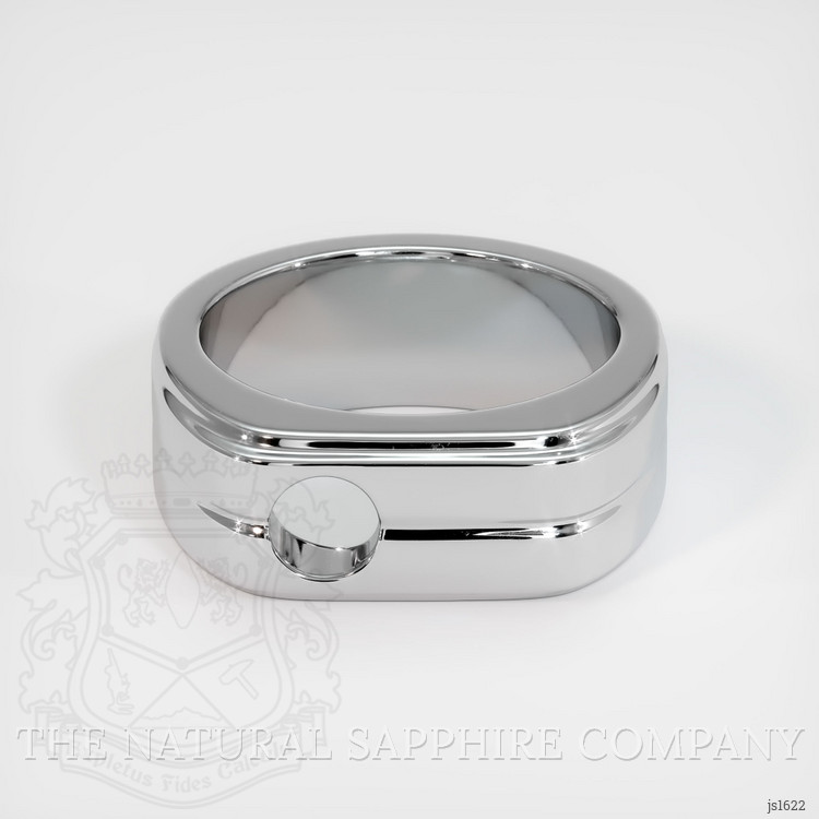 14K White Gold Men's Ring Setting