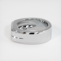 14K White Gold Men's Ring Setting Image