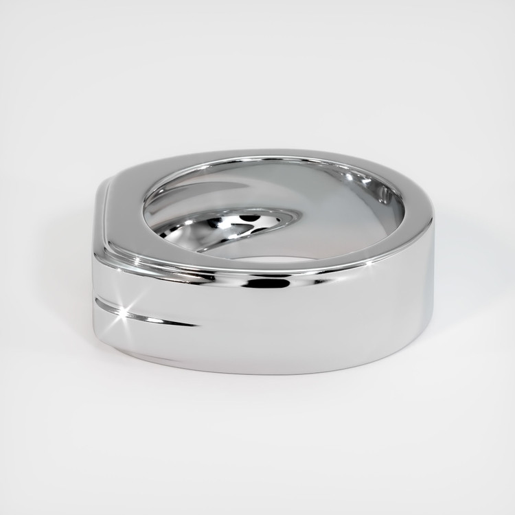 14K White Gold Men's Ring Setting