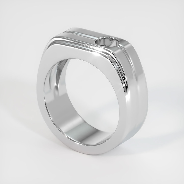 18K White Gold Men's Ring Setting