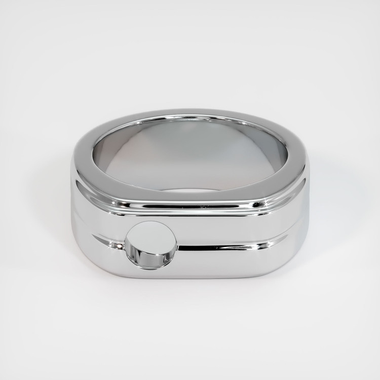 18K White Gold Men's Ring Setting