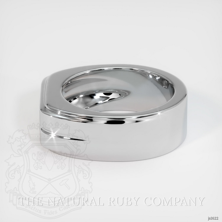 18K White Gold Men's Ring Setting