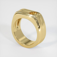 14K Yellow Gold Men's Ring Setting Video