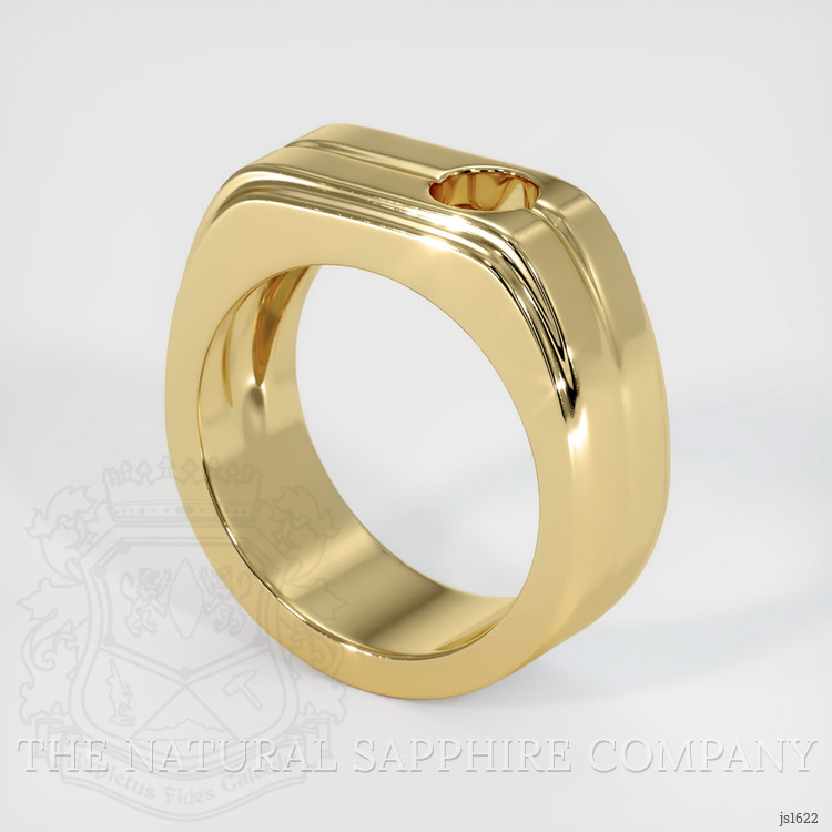 Men's Brown Zircon Ring 0.91 Ct., 14K Yellow Gold