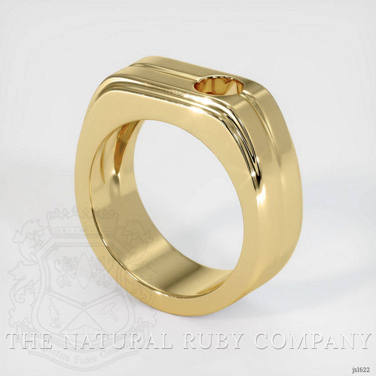 18K Yellow Gold Men's Ring Setting