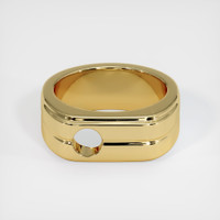 18K Yellow Gold Men's Ring Setting Image