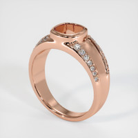 14K Rose Gold Men's Ring Setting Video
