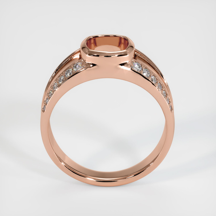 14K Rose Gold Men's Ring Setting