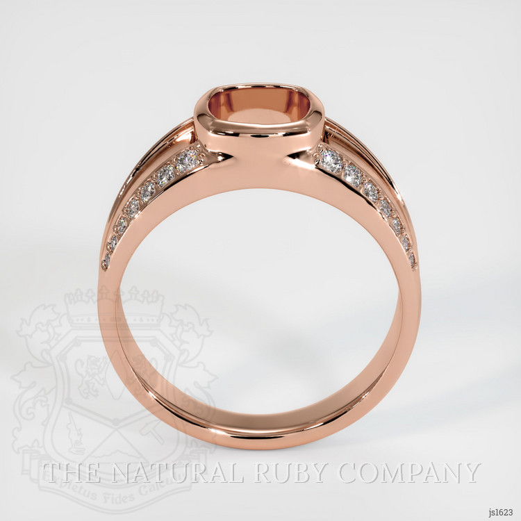 14K Rose Gold Men's Ring Setting