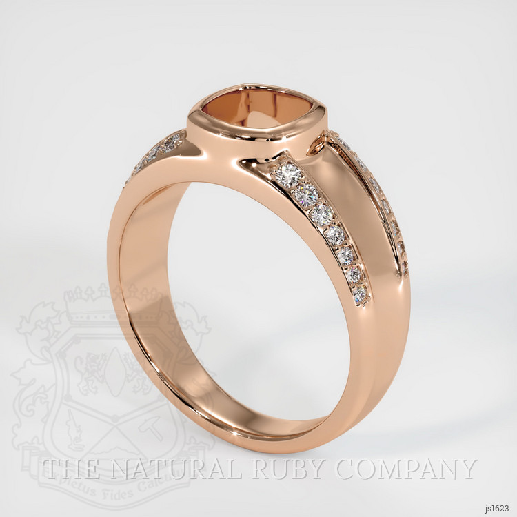 18K Rose Gold Men's Ring Setting