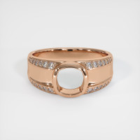 18K Rose Gold Men's Ring Setting Image