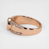 18K Rose Gold Men's Ring Setting Image