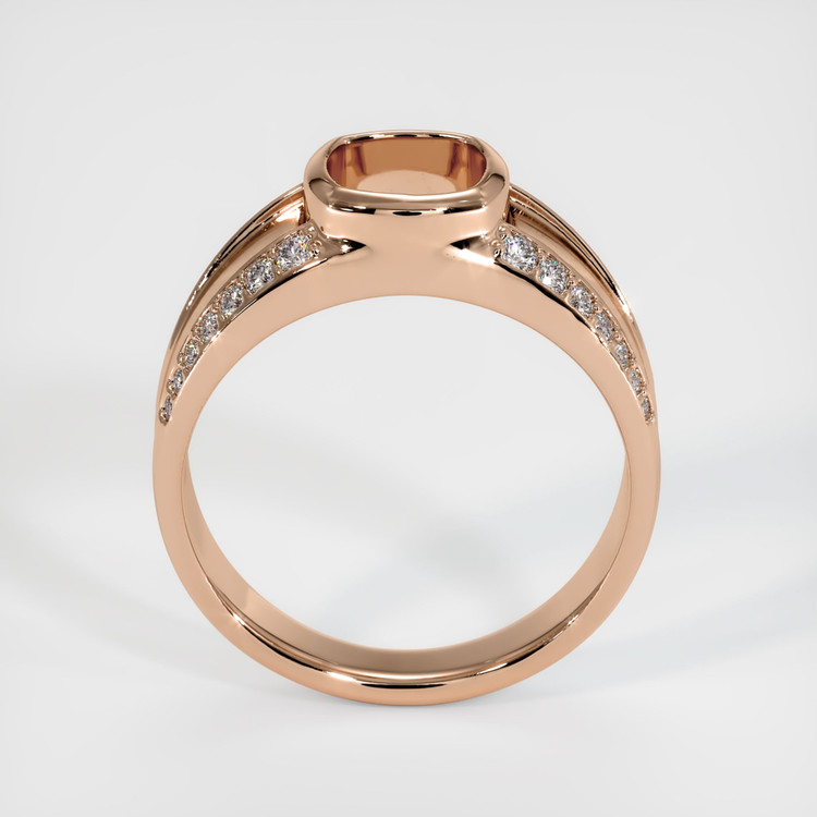 18K Rose Gold Men's Ring Setting