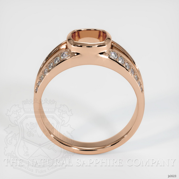 18K Rose Gold Men's Ring Setting