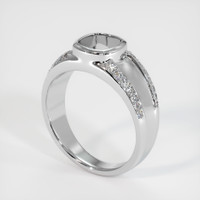 10K White Gold Men's Ring Setting Video