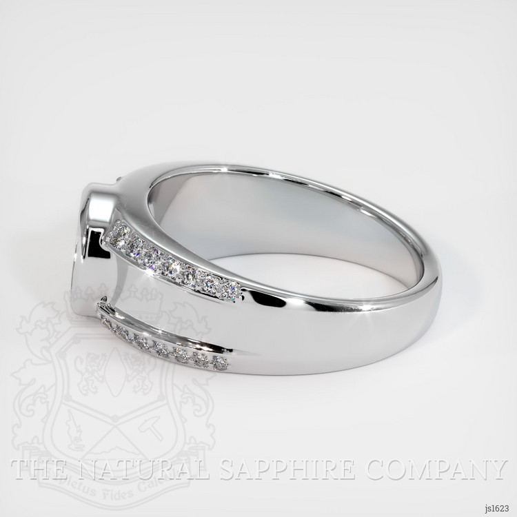 14K White Gold Men's Ring Setting