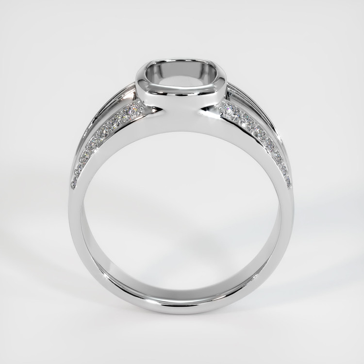 14K White Gold Men's Ring Setting