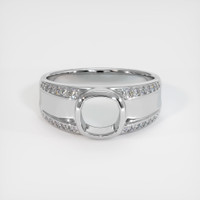 18K White Gold Men's Ring Setting Image