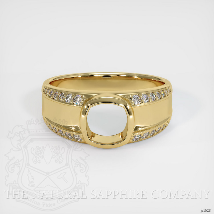 10K Yellow Gold Men's Ring Setting