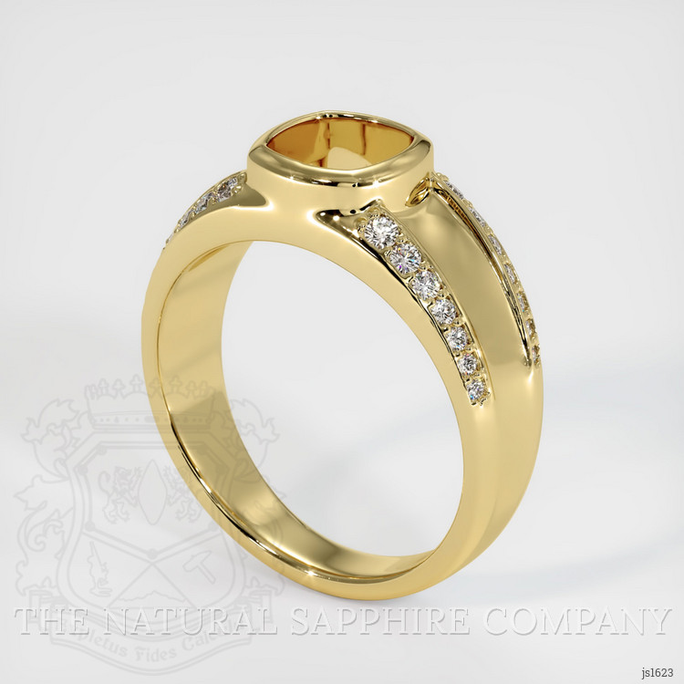 18K Yellow Gold Men's Ring Setting