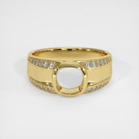 18K Yellow Gold Men's Ring Setting Image