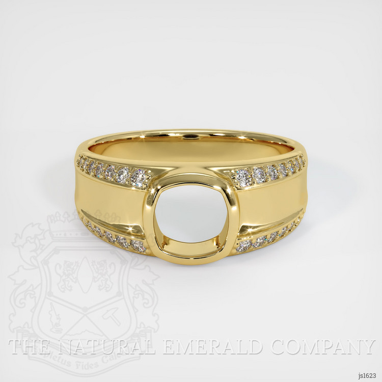18K Yellow Gold Men's Ring Setting