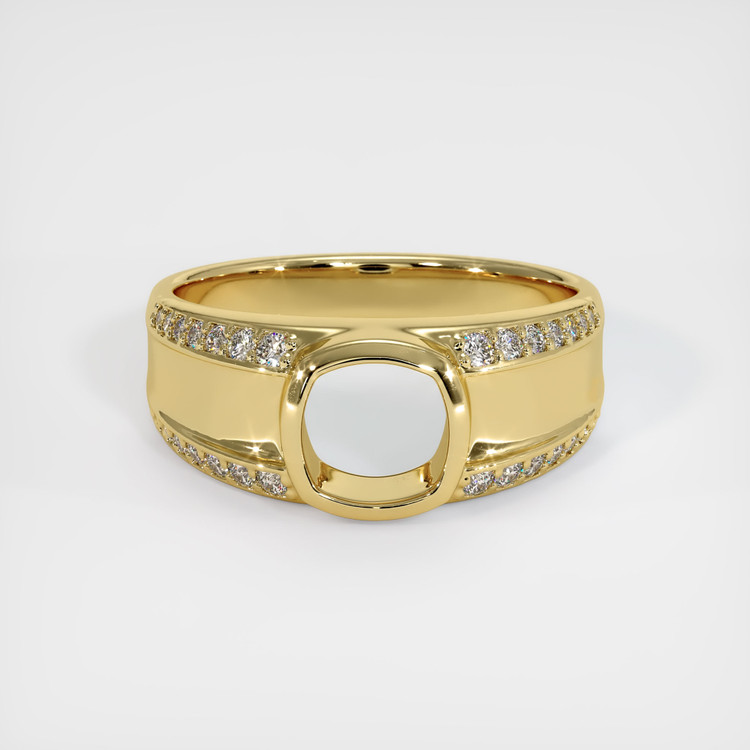 18K Yellow Gold Men's Ring Setting