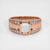 14K Rose Gold Men's Ring Setting Image