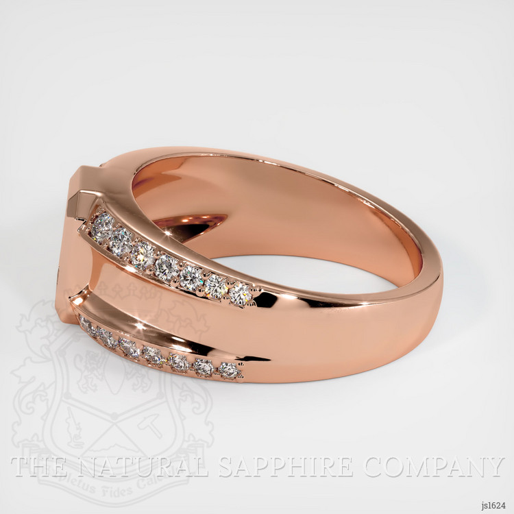 14K Rose Gold Men's Ring Setting