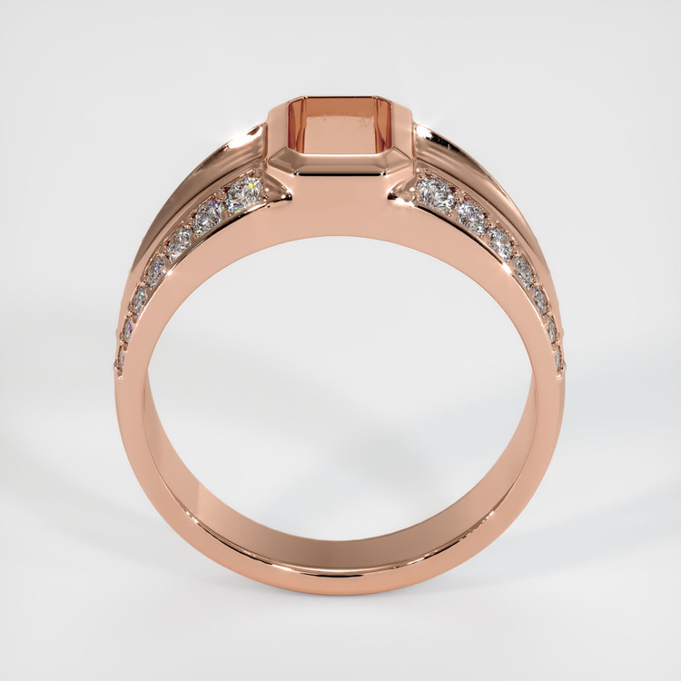 14K Rose Gold Men's Ring Setting