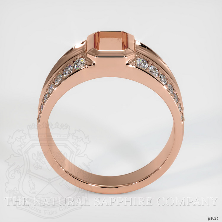 14K Rose Gold Men's Ring Setting
